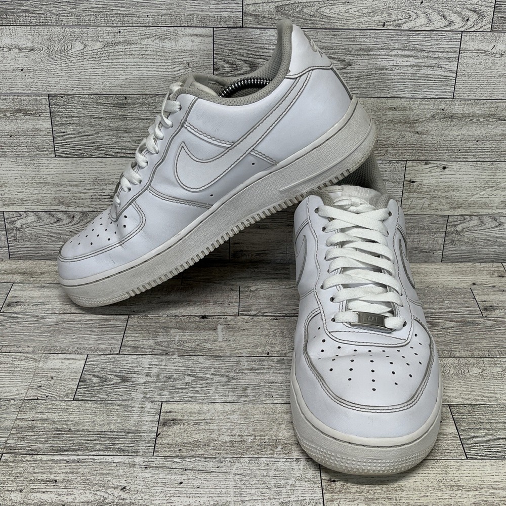 Nike Air Force 1 Triple White Casual Shoes DD8959-100 Women Size 10.5‎